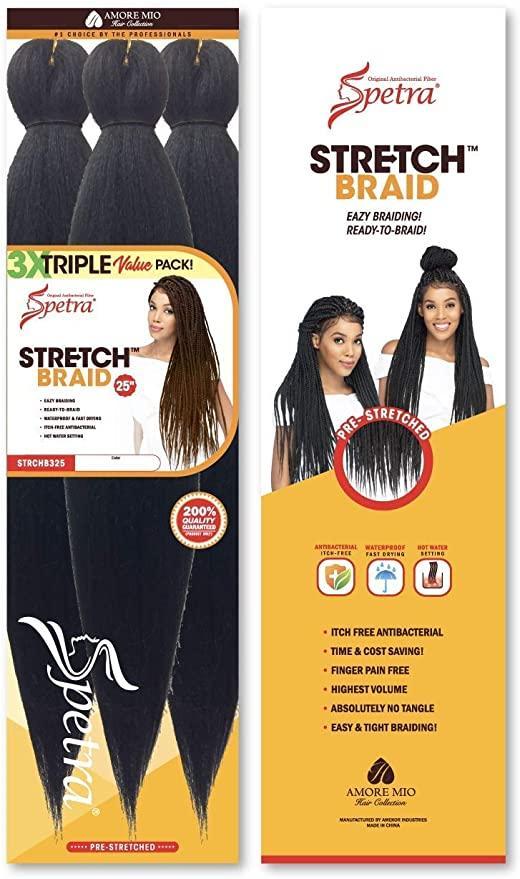 Spetra Pre-Stretched Braiding Hair Triple Packs