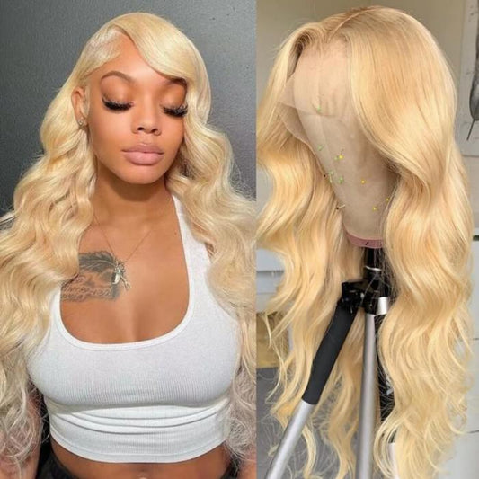 Wig Club Invisible HD Lace 613 Blonde 13x4 Lace Front Body Wave Wig